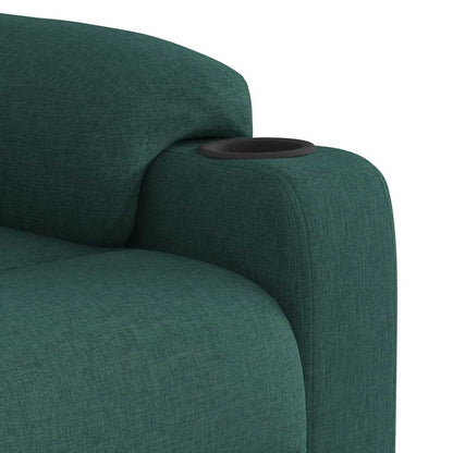 Fauteuil verstelbaar stof donkergroen