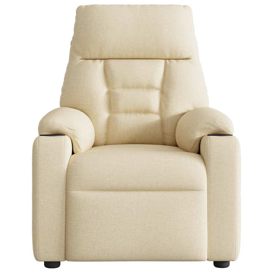 Fauteuil Verstelbaar Stof Kleurig Crème 1