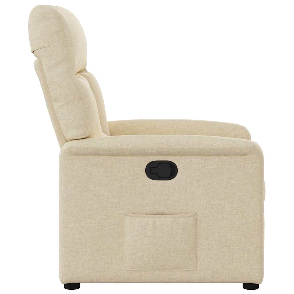 Fauteuil Verstelbaar Stof Kleurig Crème 1