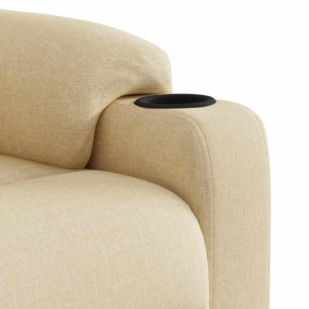 Fauteuil Verstelbaar Stof Kleurig Crème 1