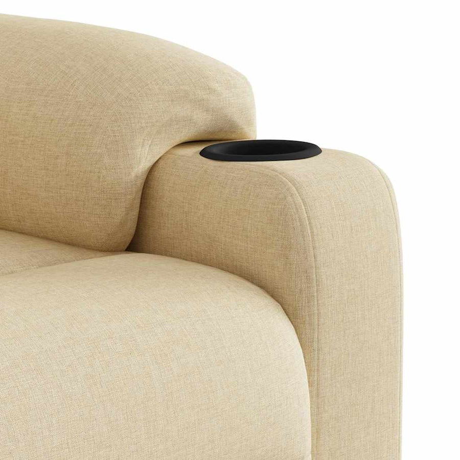 Fauteuil Verstelbaar Stof Kleurig Crème 1