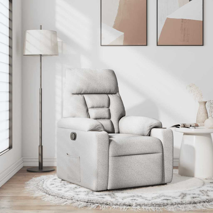 Fauteuil Verstelbaar Stof Wolk Grijs Wolkengrijs 1 Nee