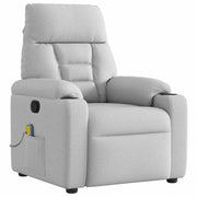 Massagestoel verstelbaar stof grijs 72x90x99 cm