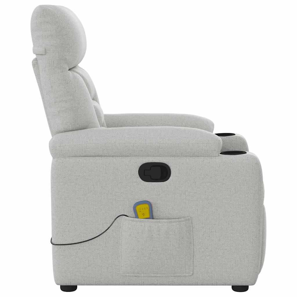 Massagestoel Verstelbaar Stof Wolk Grijs Wolkengrijs 1 Ja