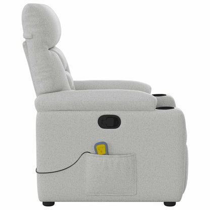 Massagestoel Verstelbaar Stof Wolk Grijs Wolkengrijs 1 Ja