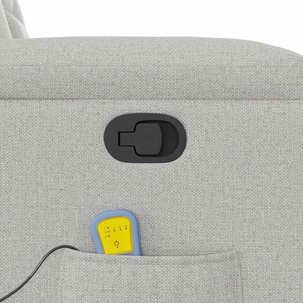 Massagestoel Verstelbaar Stof Wolk Grijs Wolkengrijs 1 Ja