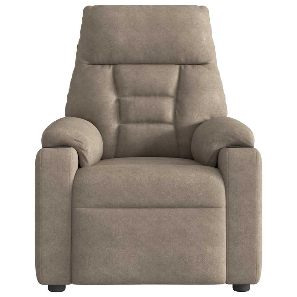 Fauteuil Verstelbaar Microvezelstof Taupe 1 Nee