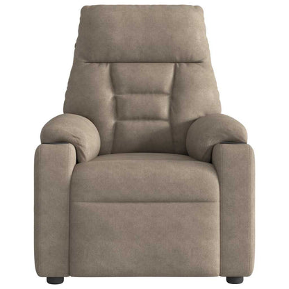 Fauteuil Verstelbaar Microvezelstof Taupe 1 Nee