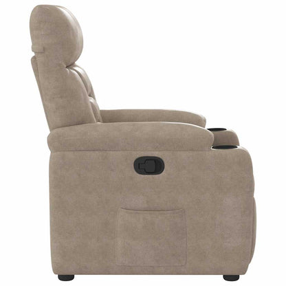 Fauteuil Verstelbaar Microvezelstof Taupe 1 Nee