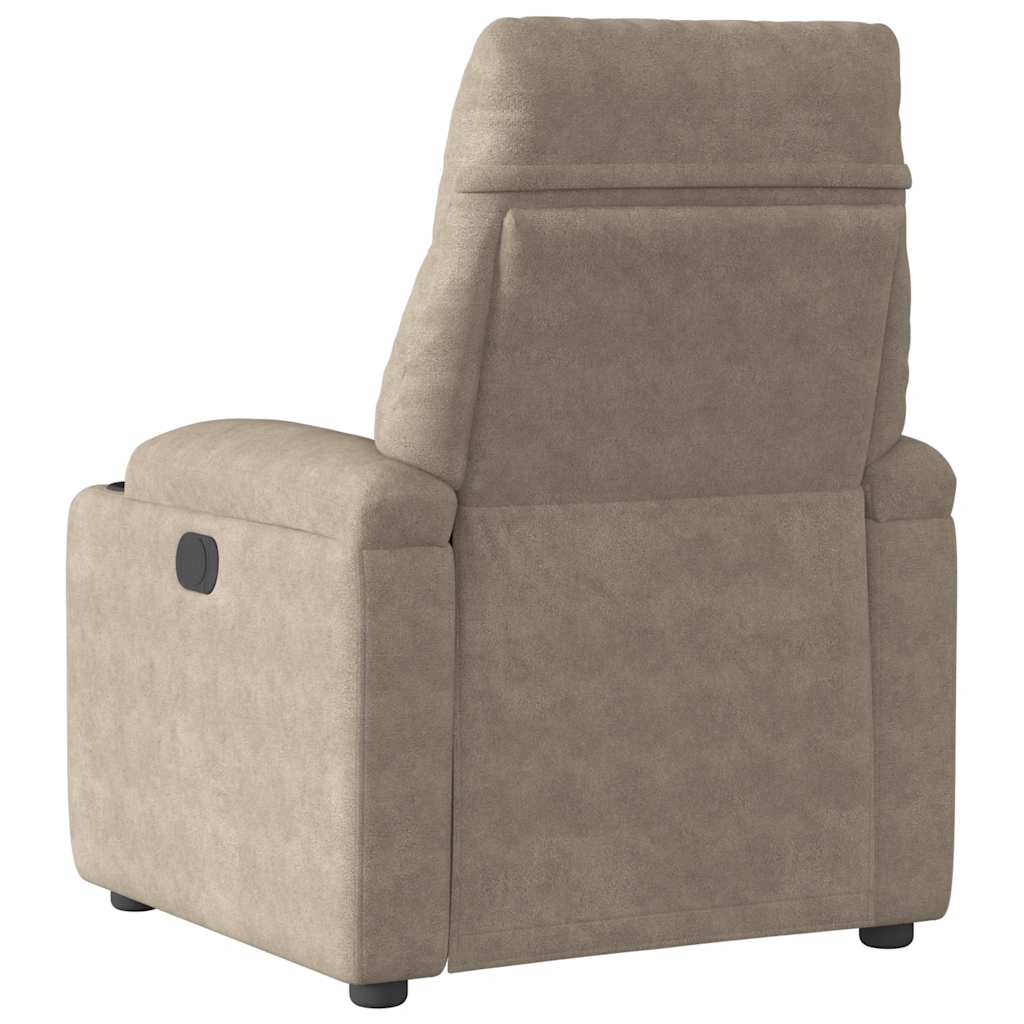 Fauteuil Verstelbaar Microvezelstof Taupe 1 Nee