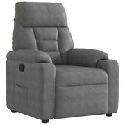 Fauteuil verstelbaar microvezel donkergrijs