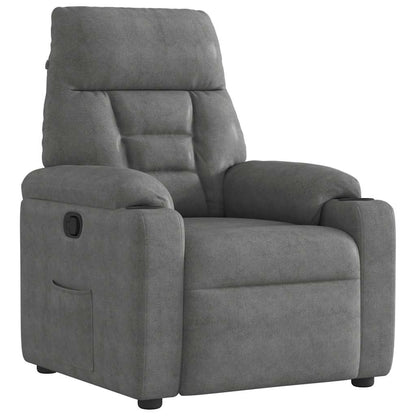 Fauteuil Verstelbaar Microvezelstof Donkergrijs 1 Nee