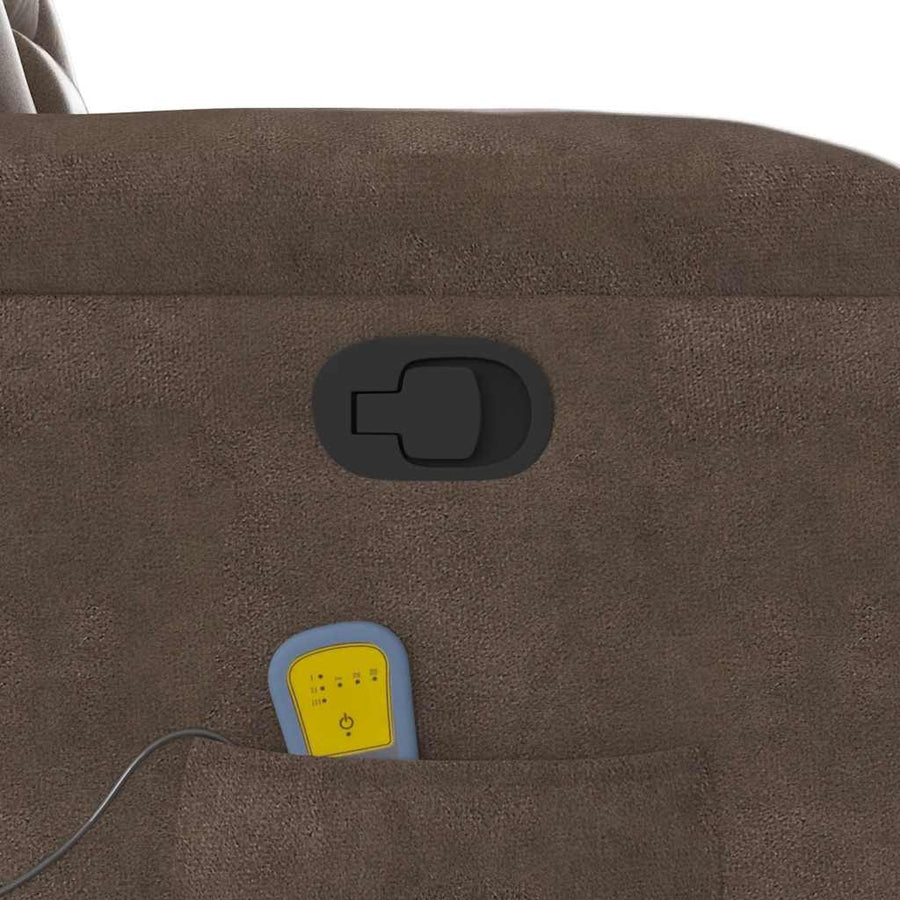 Massagestoel microvezelstof bruin