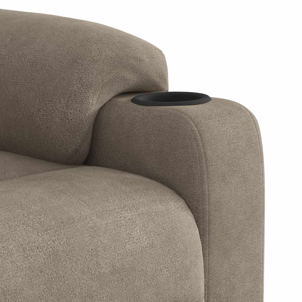 Massagestoel microvezelstof taupe