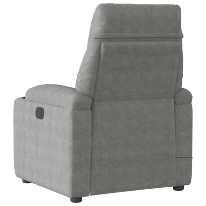 Massagestoel microvezelstof donkergrijs