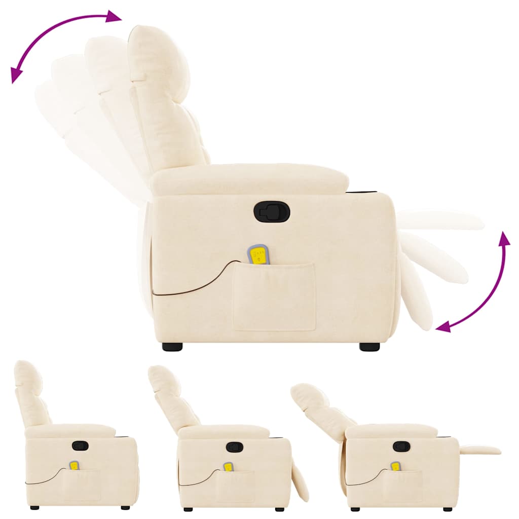 Massagestoel Microvezelstof Beige 1 Ja