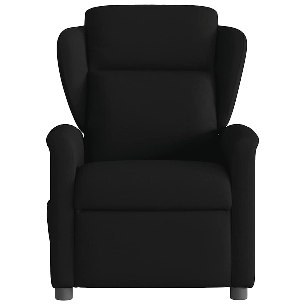Fauteuil verstelbaar stof zwart
