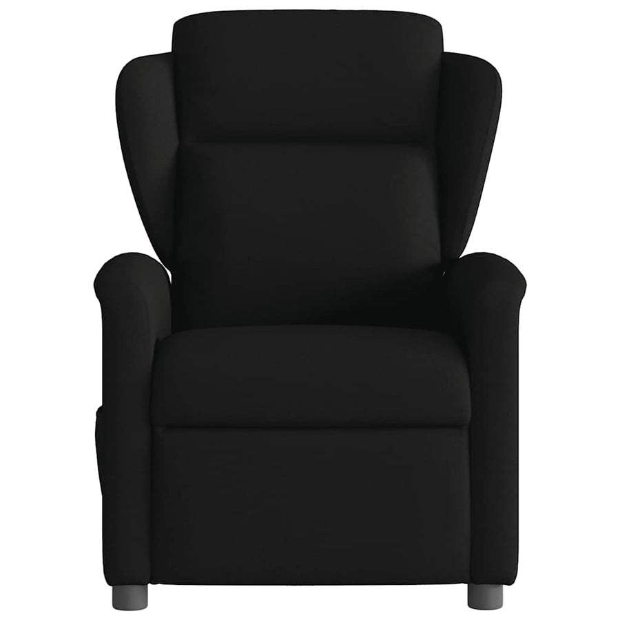 Fauteuil verstelbaar stof zwart