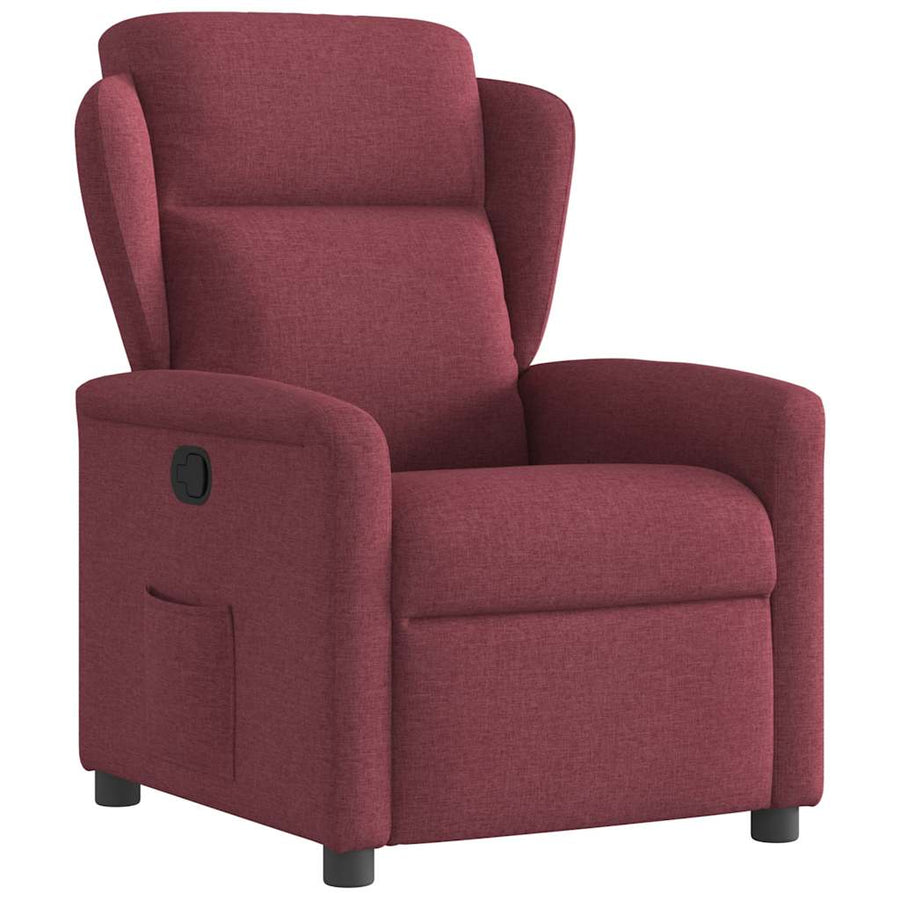 Fauteuil Verstelbaar Stof Wijnrood 1 Nee