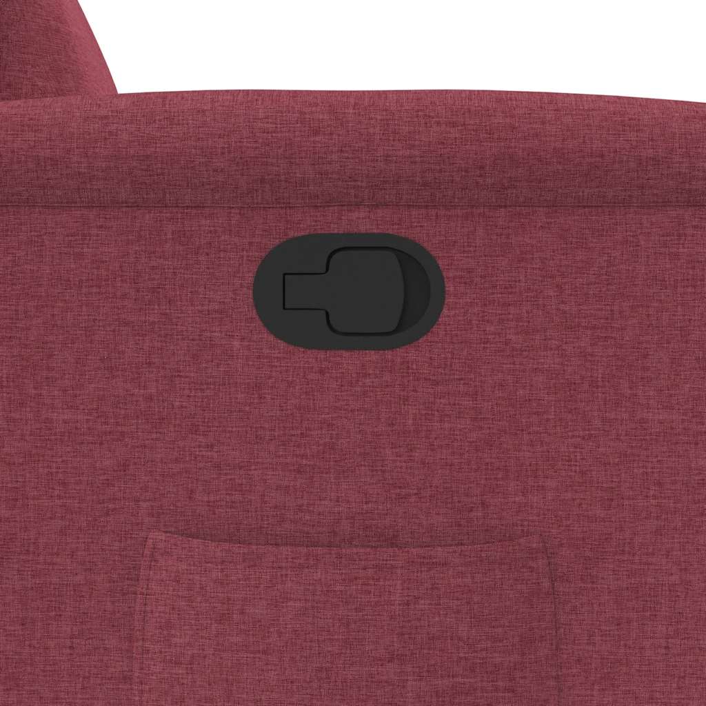 Fauteuil Verstelbaar Stof Wijnrood 1 Nee
