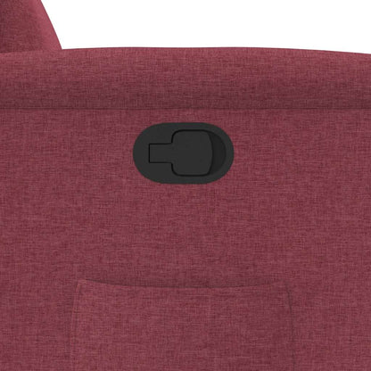 Fauteuil Verstelbaar Stof Wijnrood 1 Nee