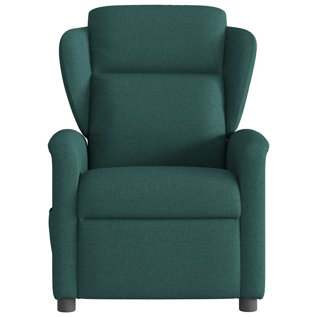 Fauteuil verstelbaar stof donkergroen
