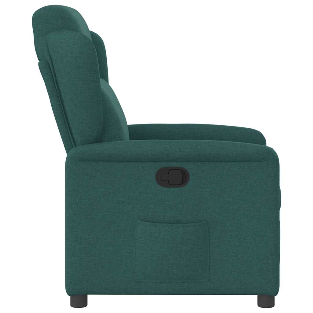 Fauteuil verstelbaar stof donkergroen