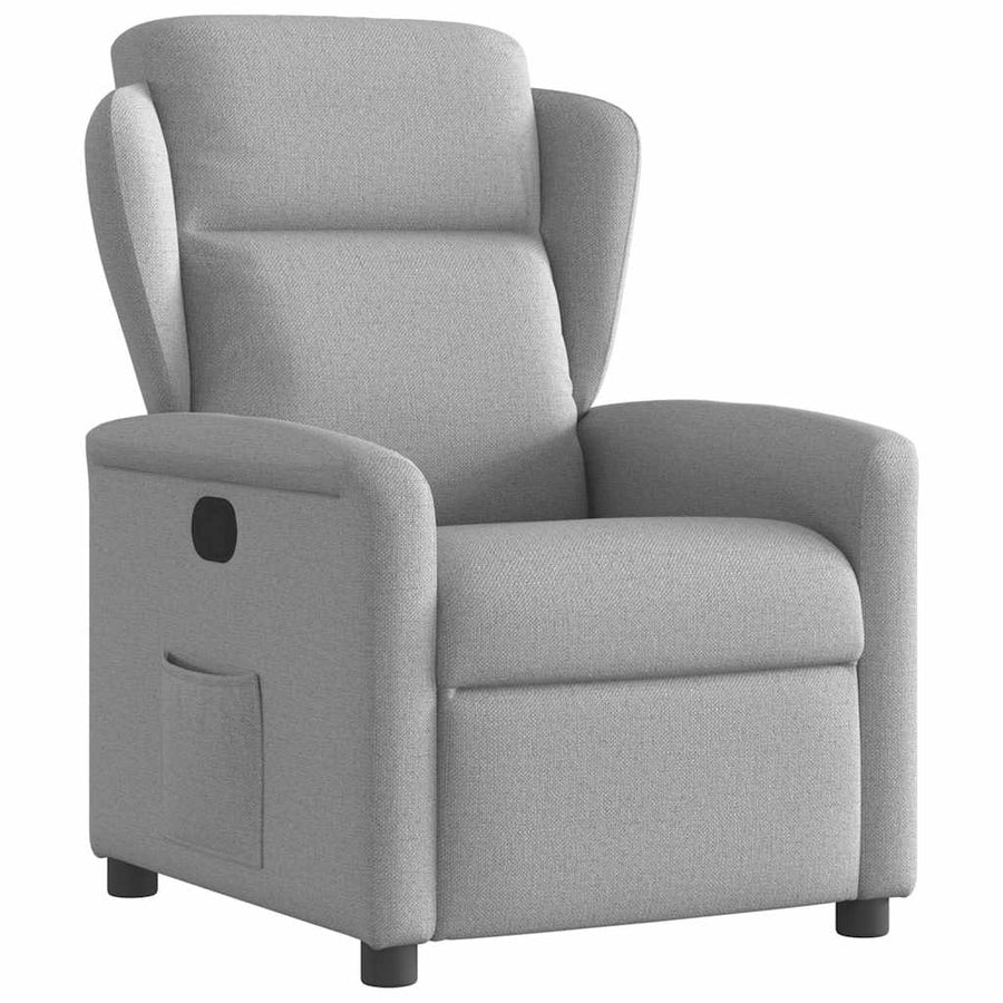 Fauteuil verstelbaar stof wolk grijs