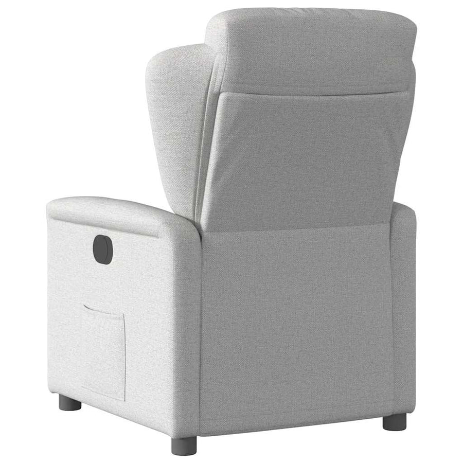 Fauteuil verstelbaar stof wolk grijs