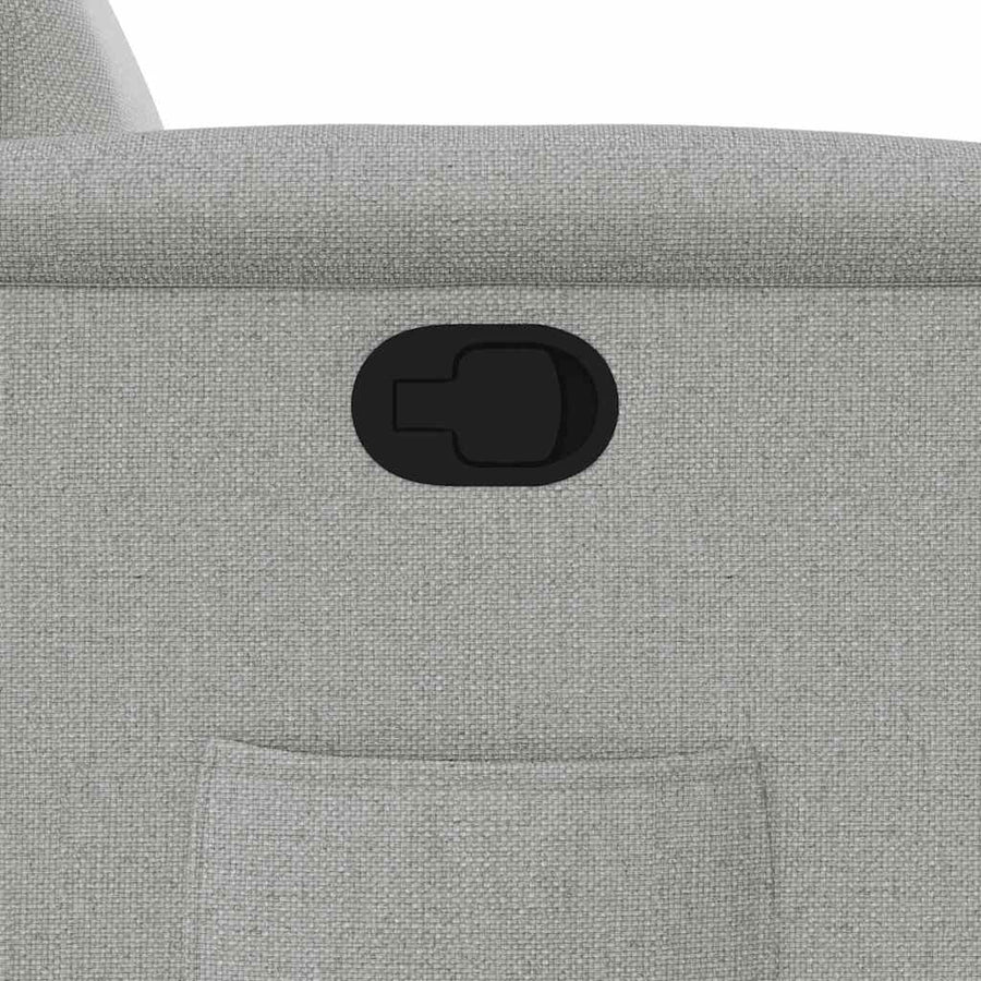 Fauteuil verstelbaar stof wolk grijs