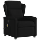 Massage chair adjustable fabric black