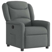Fauteuil verstelbaar stof donkergrijs
