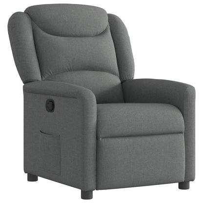 Fauteuil verstelbaar stof donkergrijs