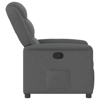 Fauteuil verstelbaar stof donkergrijs