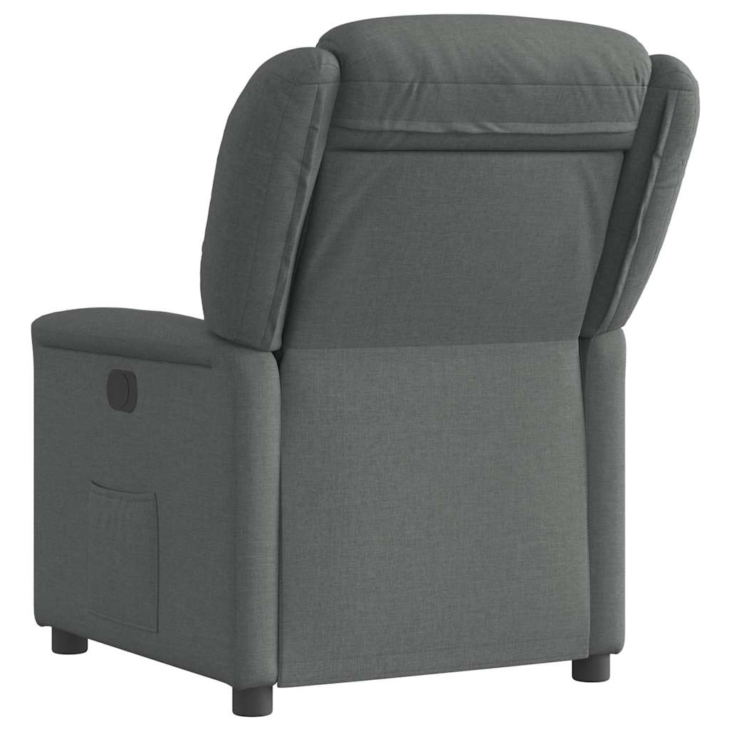 Fauteuil verstelbaar stof donkergrijs