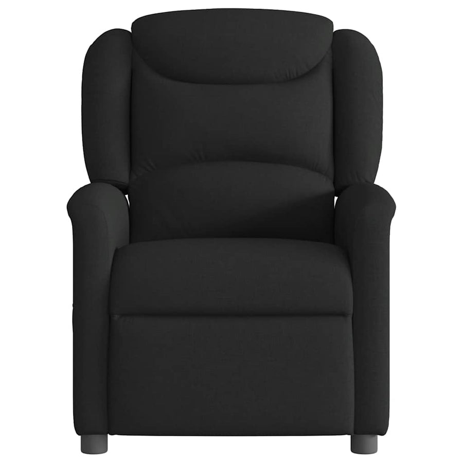 Fauteuil verstelbaar stof zwart