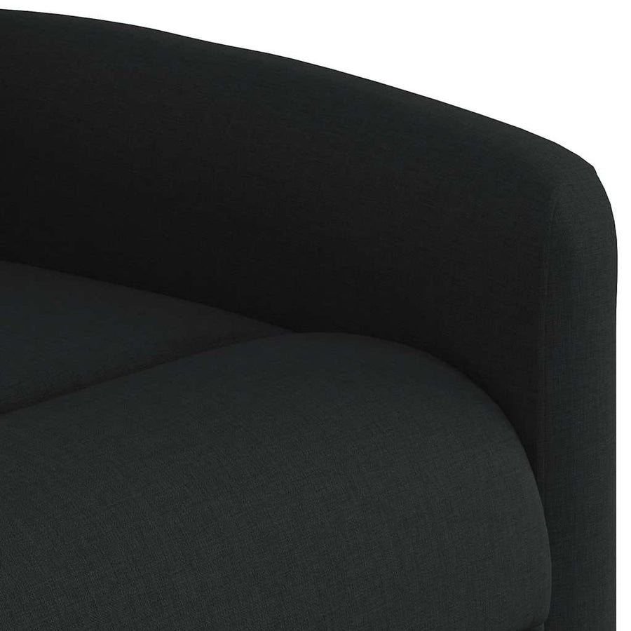Fauteuil verstelbaar stof zwart