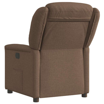 Fauteuil verstelbaar stof bruin