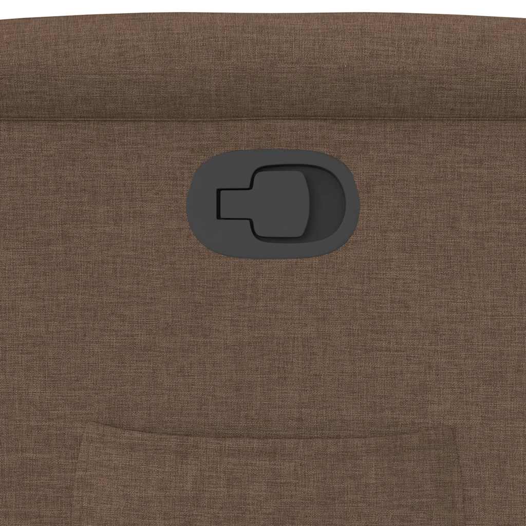 Fauteuil verstelbaar stof bruin