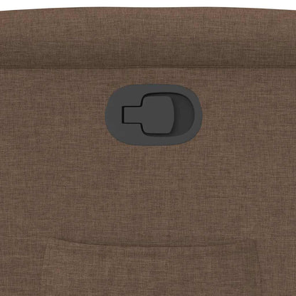 Fauteuil verstelbaar stof bruin