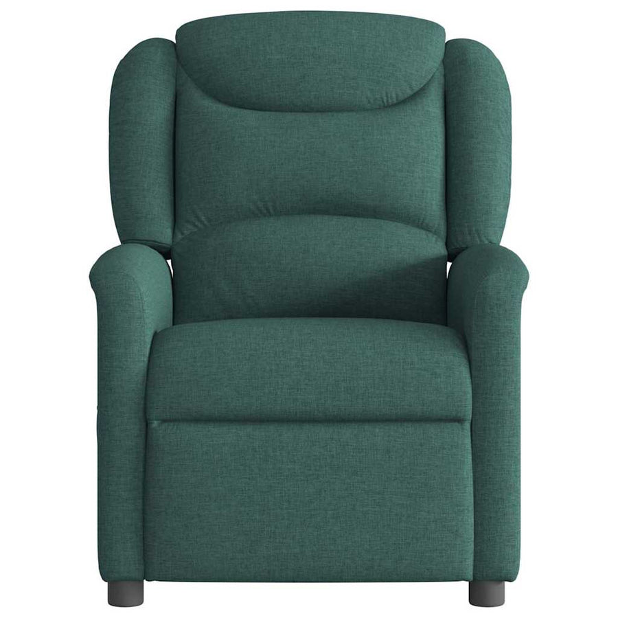 Fauteuil verstelbaar stof donkergroen