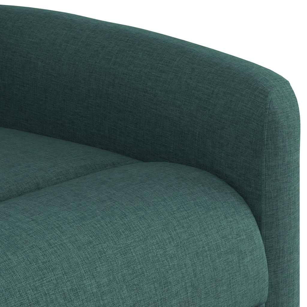 Fauteuil verstelbaar stof donkergroen