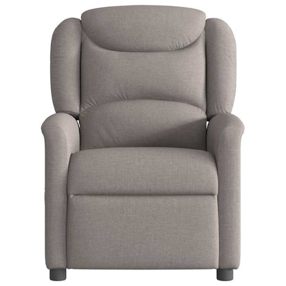 Fauteuil verstelbaar stof taupe