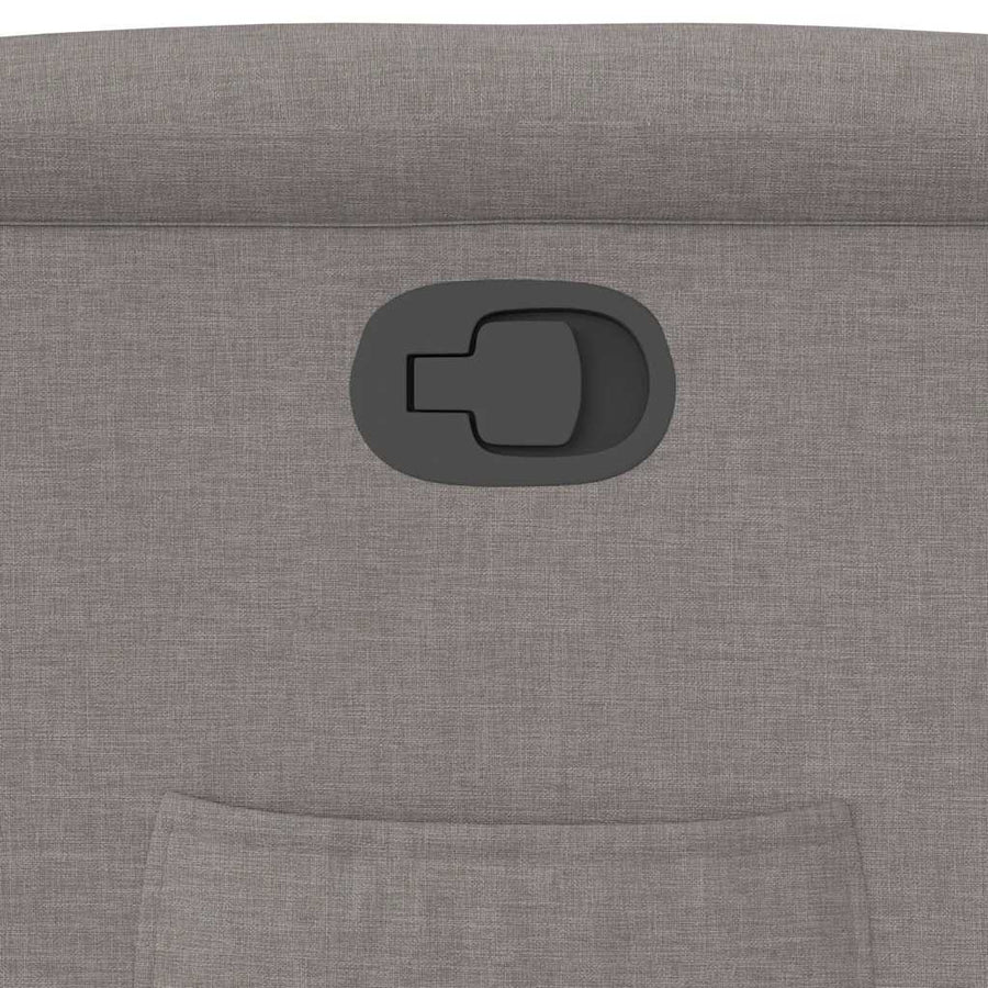 Fauteuil verstelbaar stof taupe