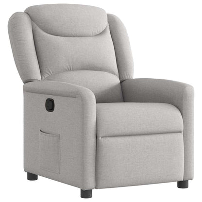 Fauteuil verstelbaar stof wolk grijs