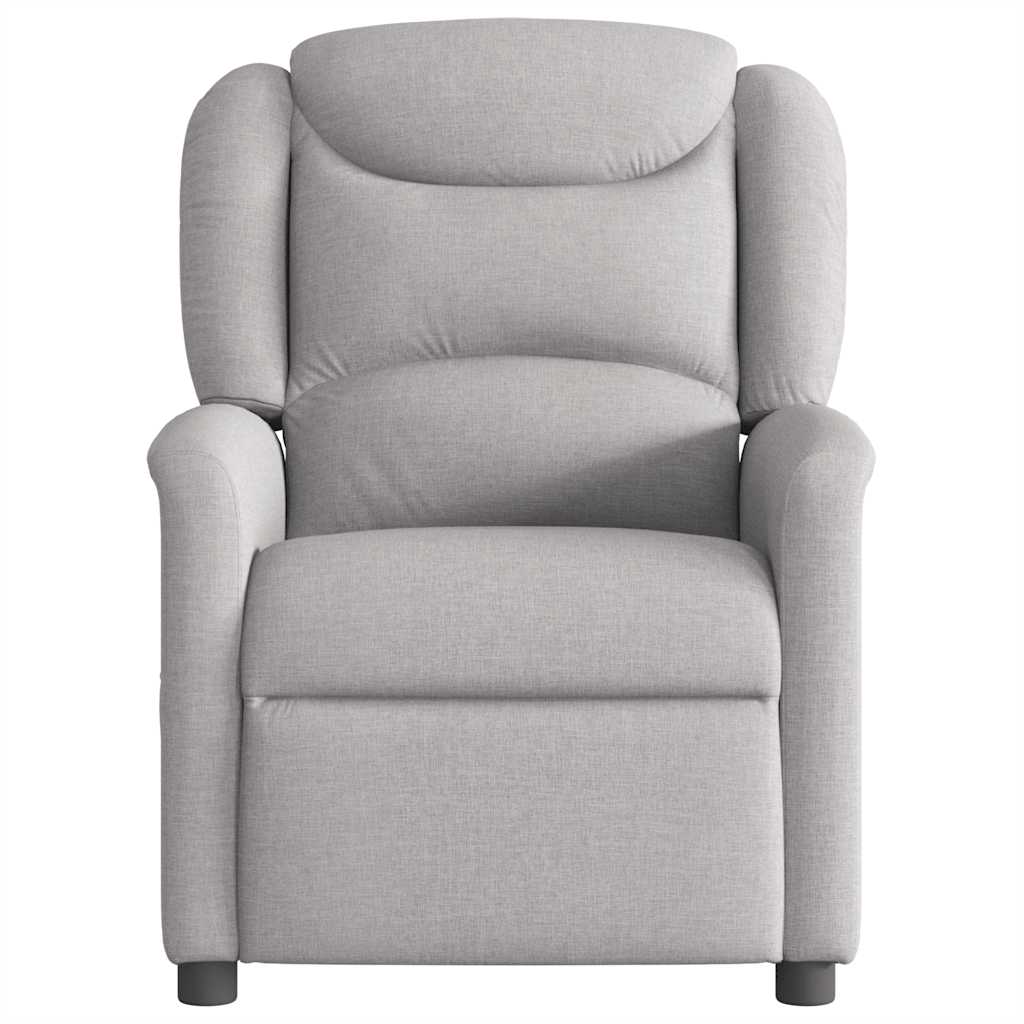 Fauteuil verstelbaar stof wolk grijs