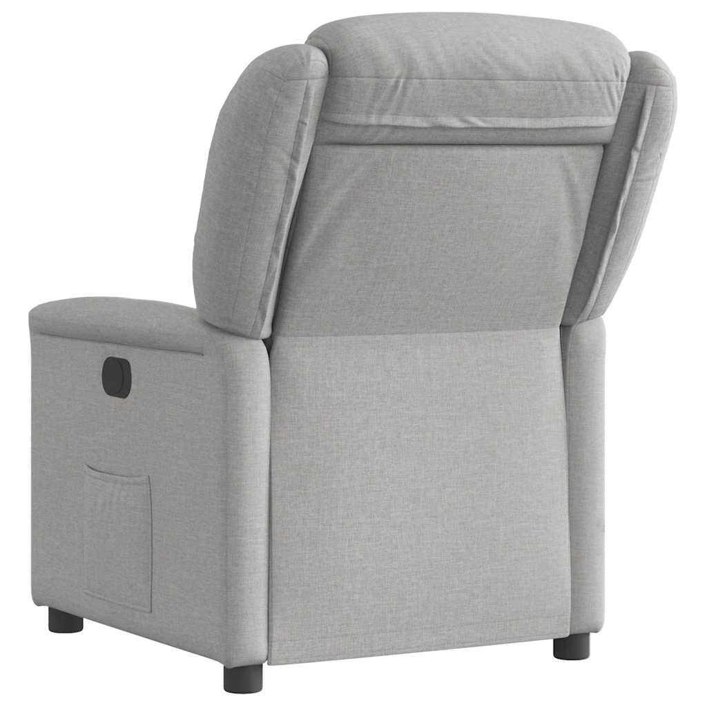 Fauteuil verstelbaar stof wolk grijs