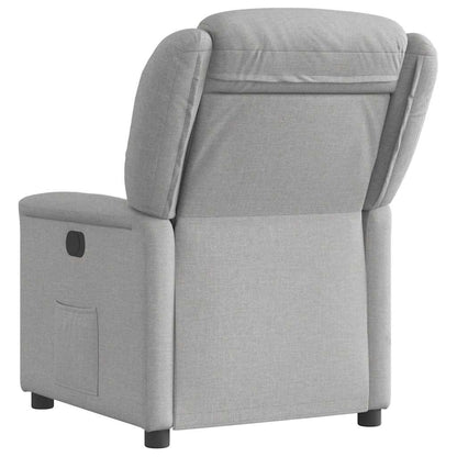 Fauteuil verstelbaar stof wolk grijs