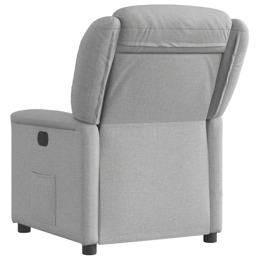 Fauteuil verstelbaar stof wolk grijs