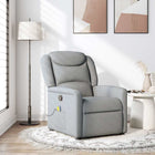 Massage chair adjustable fabric light grey